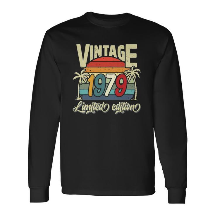 Vintage 1979 43Rd Birthday Limited Edition 43 Years Old Bday Long Sleeve T-Shirt