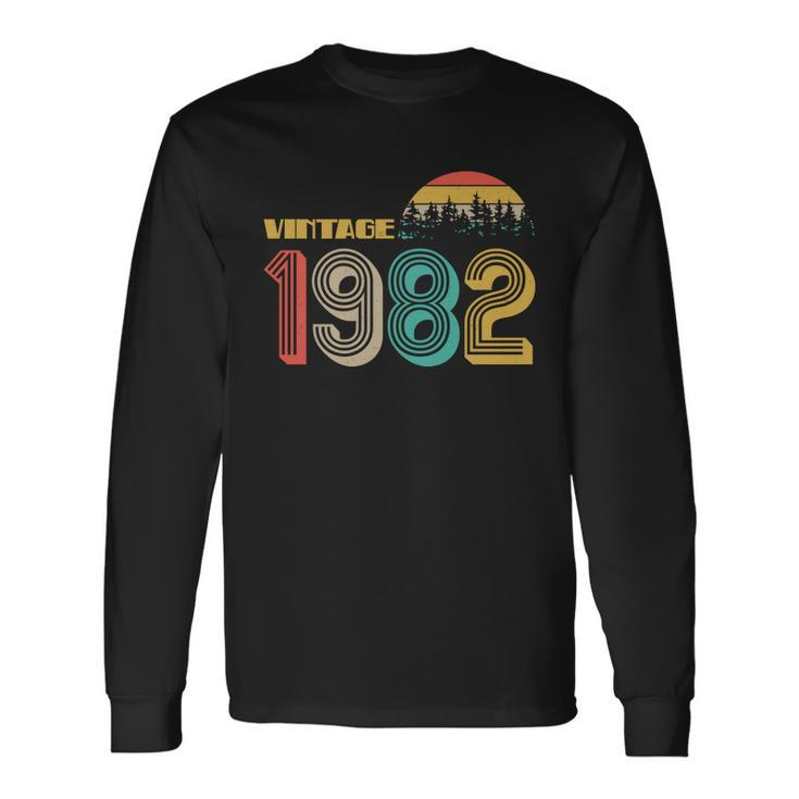Vintage 1982 Sun Wilderness 40Th Birthday V2 Long Sleeve T-Shirt