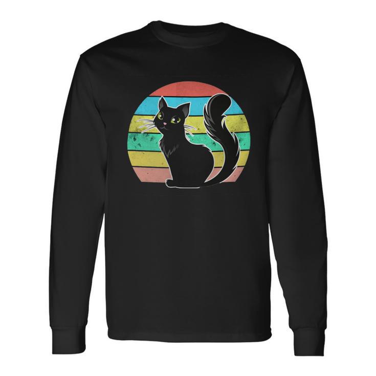 Vintage Black Cat Lover 307 Shirt Unisex Long Sleeve Gifts ideas