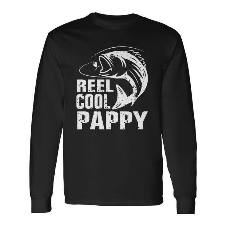 Vintage Reel Cool Pappy Fishing Fathers Day Long Sleeve T-Shirt T-Shirt