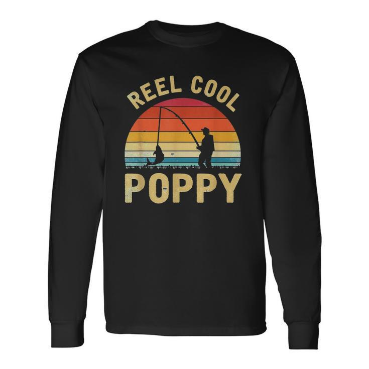 Vintage Reel Cool Poppy Fish Fishing Fathers Day Classic Long Sleeve T-Shirt T-Shirt