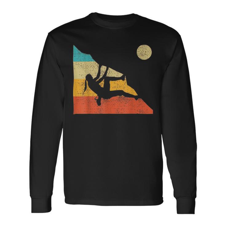 Vintage Retro Rock Climber 178 Shirt Unisex Long Sleeve