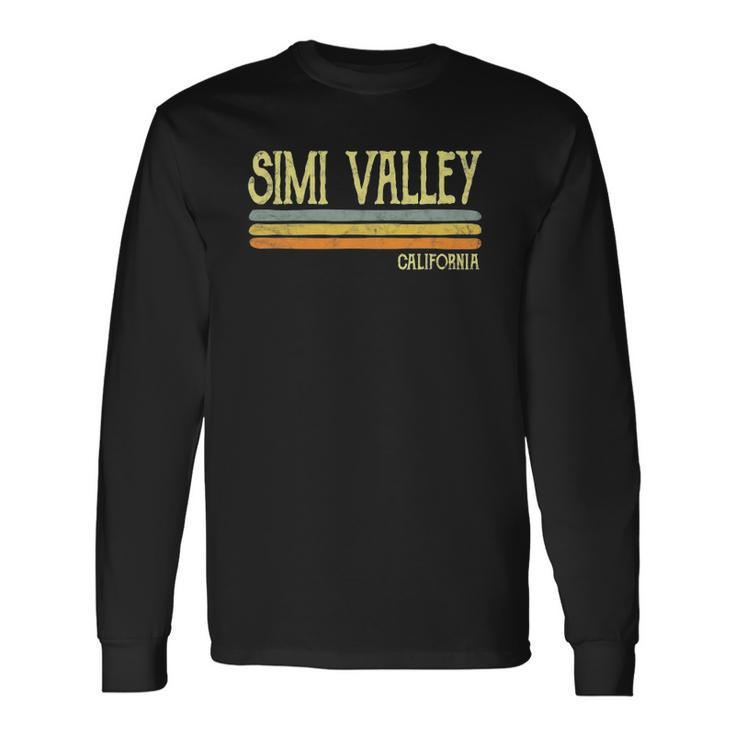 Vintage Retro Simi Valley California Vacation Long Sleeve T-Shirt T-Shirt