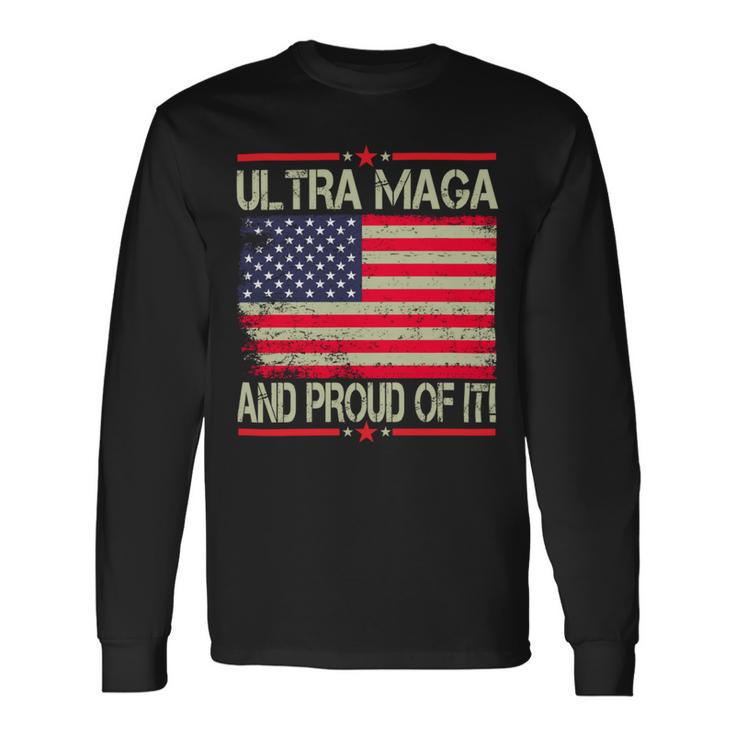 Vintage Ultra Maga And Proud Of It V2 Unisex Long Sleeve Gifts ideas