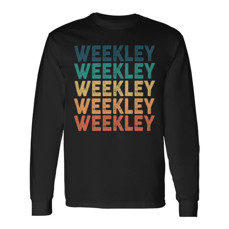 Weekley Name Shirt Weekley Name V2 Long Sleeve T-Shirt