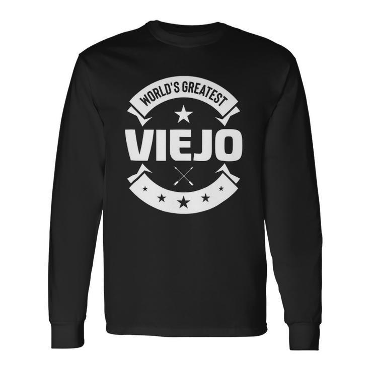 Worlds Greatest Viejo For Spanish Dad Long Sleeve T-Shirt T-Shirt
