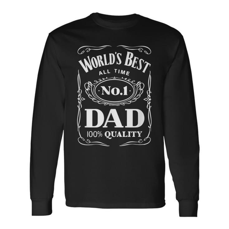 World´S Best No 1 Dad – Daddy – Father Long Sleeve T-Shirt T-Shirt