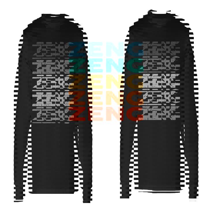 Zeng Name Shirt Zeng Name Long Sleeve T-Shirt - Monsterry