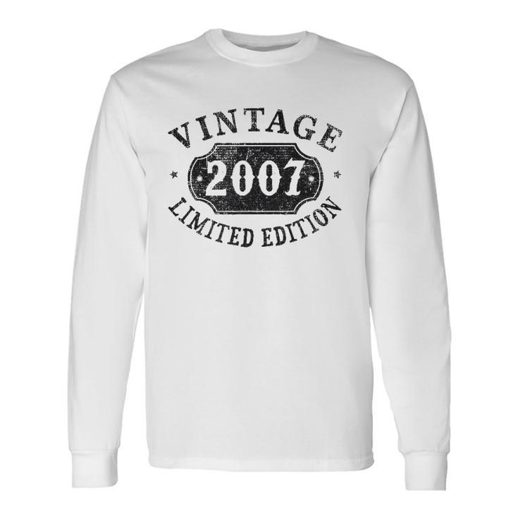 15 Years Old 15Th Birthday Boys Girls Teen Limited 2007 Birthday Party Long Sleeve T-Shirt