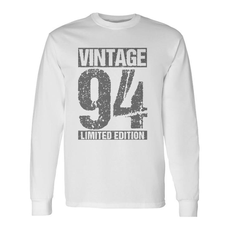28 Years Old Vintage 1994 28Th Birthday Decoration Long Sleeve T-Shirt