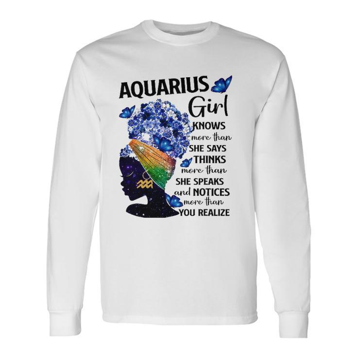 Aquarius Queen Sweet As Candy Birthday For Black Long Sleeve T-Shirt T-Shirt