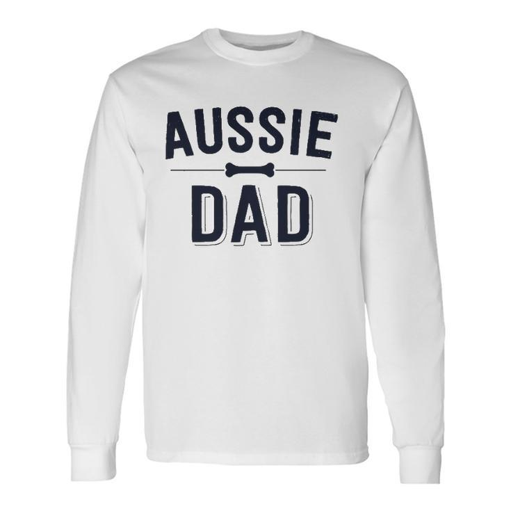 Aussie Dad Red Merle Australian Shepherd Farm Dog Father Long Sleeve T-Shirt T-Shirt