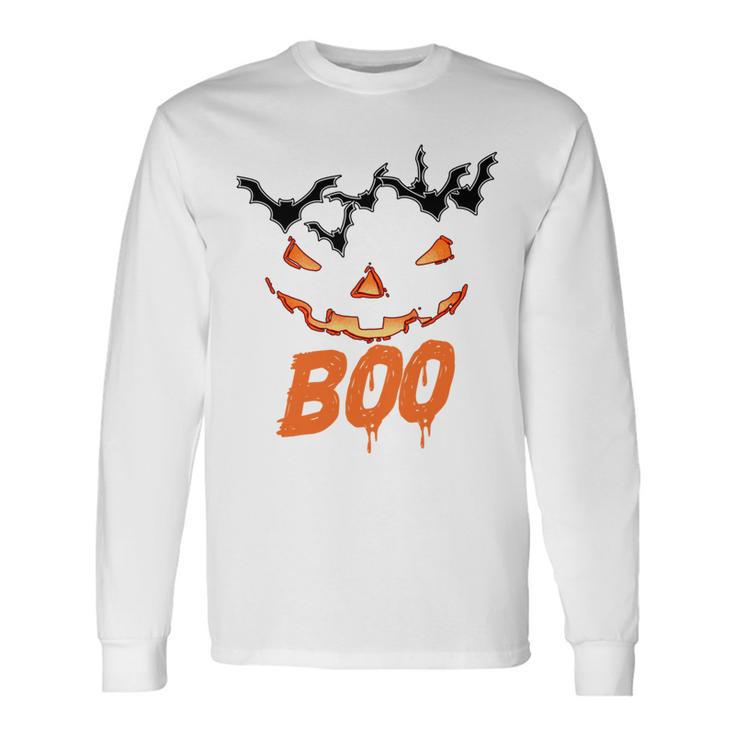 Boo Scary Pumpkin Face Unisex Long Sleeve Gifts ideas