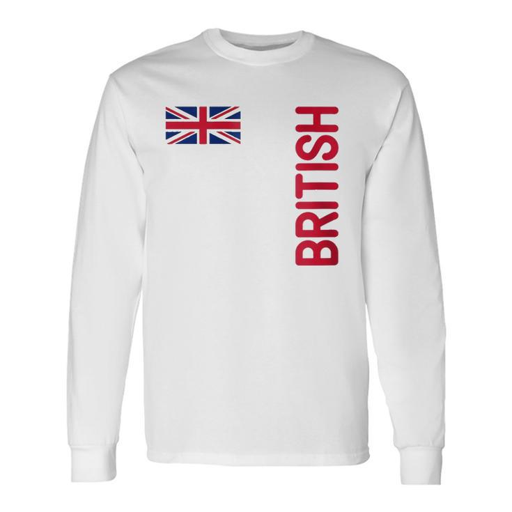British Flag And The United Kingdom Roots Zip Long Sleeve T-Shirt T-Shirt