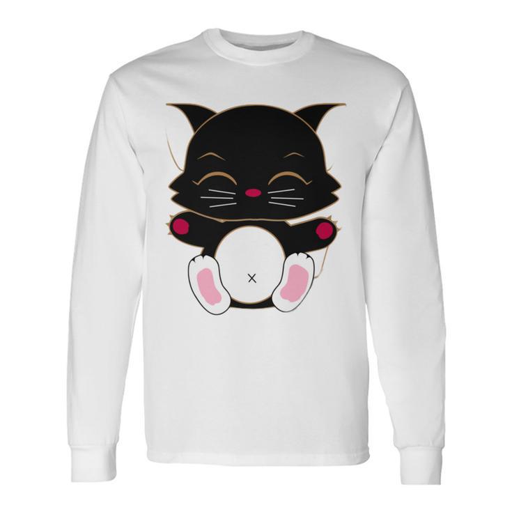 Cat Cut Cat Cat Lovers Black Cat Funny Cat Birthday Cat Gift Cat Danger Kitty Unisex Long Sleeve