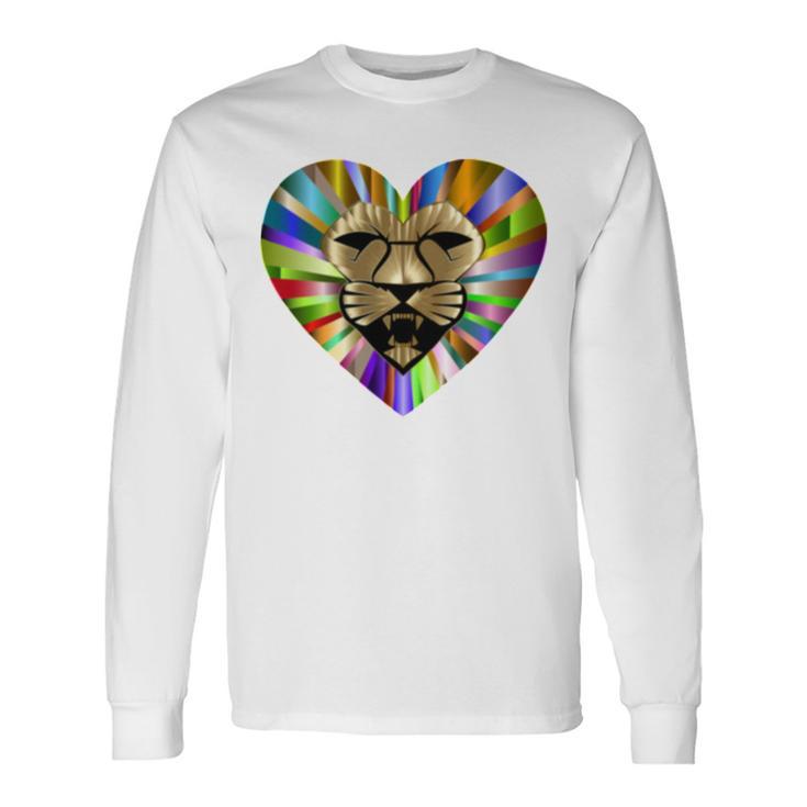 Colored Lion Heart Unisex Long Sleeve