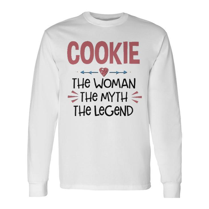 Cookie Grandma Cookie The Woman The Myth The Legend Long Sleeve T-Shirt