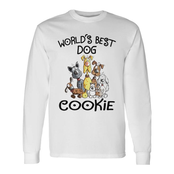 Cookie Grandma Worlds Best Dog Cookie Long Sleeve T-Shirt