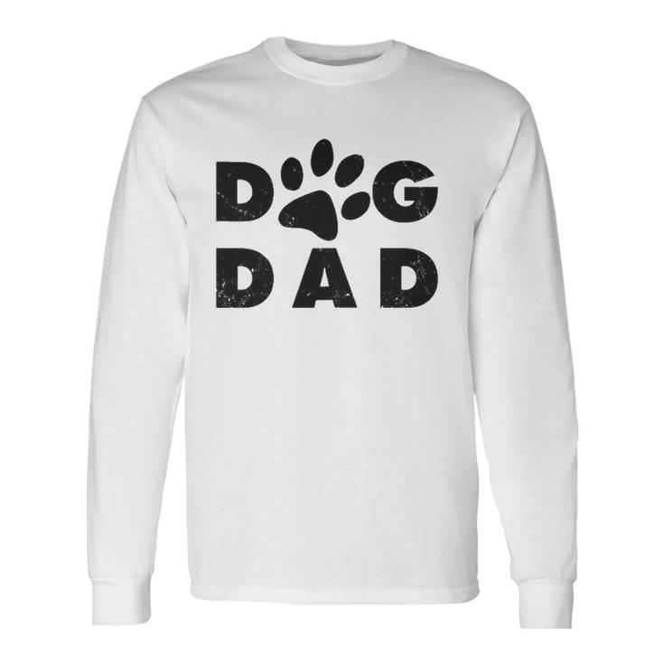 Dog Dad Classic Paw Long Sleeve T-Shirt T-Shirt