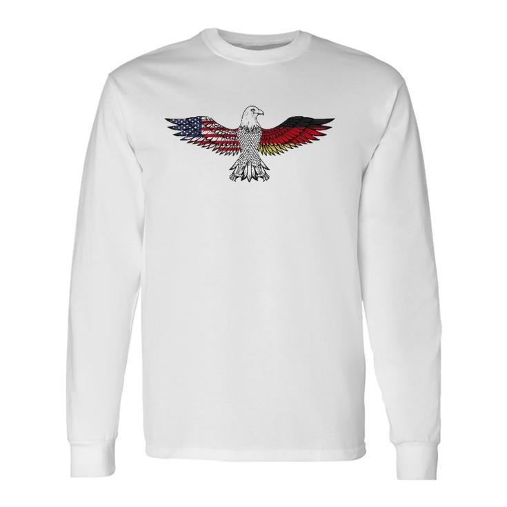 Eagle American German Flag American Grown German Roots Long Sleeve T-Shirt T-Shirt