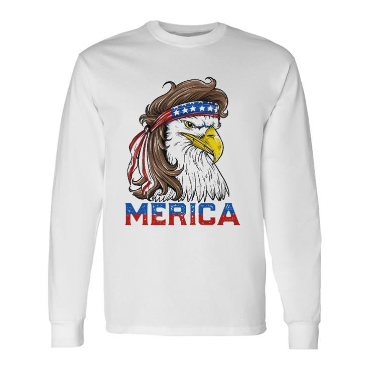 Eagle Mullet 4Th Of July American Flag Merica Usa Essential Long Sleeve T-Shirt T-Shirt