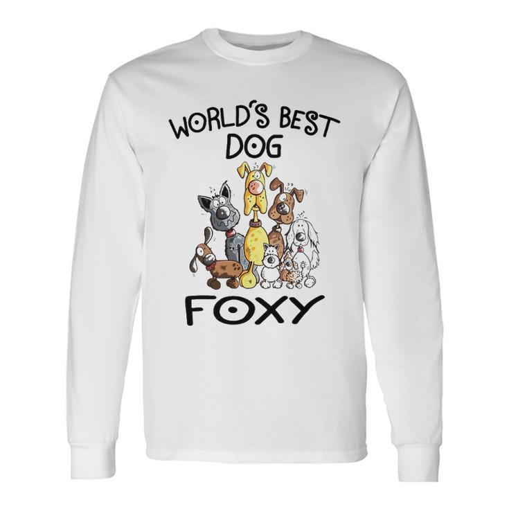 Foxy Grandma Worlds Best Dog Foxy Long Sleeve T-Shirt