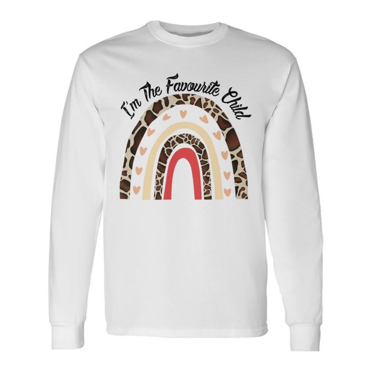 Funny Im The Favourite Child Siblings Family Tees Gift Essential Tshirt Unisex Long Sleeve