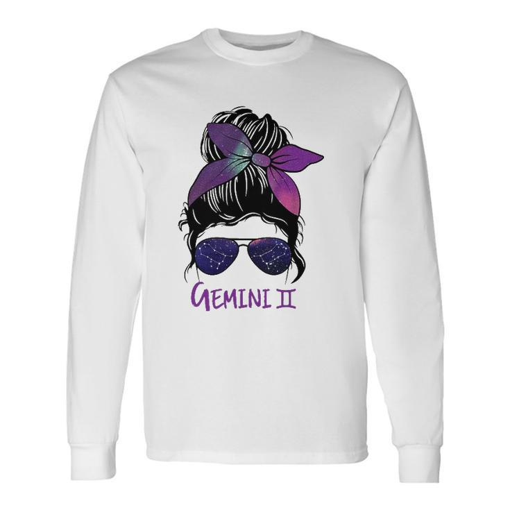 Gemini Girl Birthday Gemini Woman Zodiac Constellation Long Sleeve T-Shirt T-Shirt