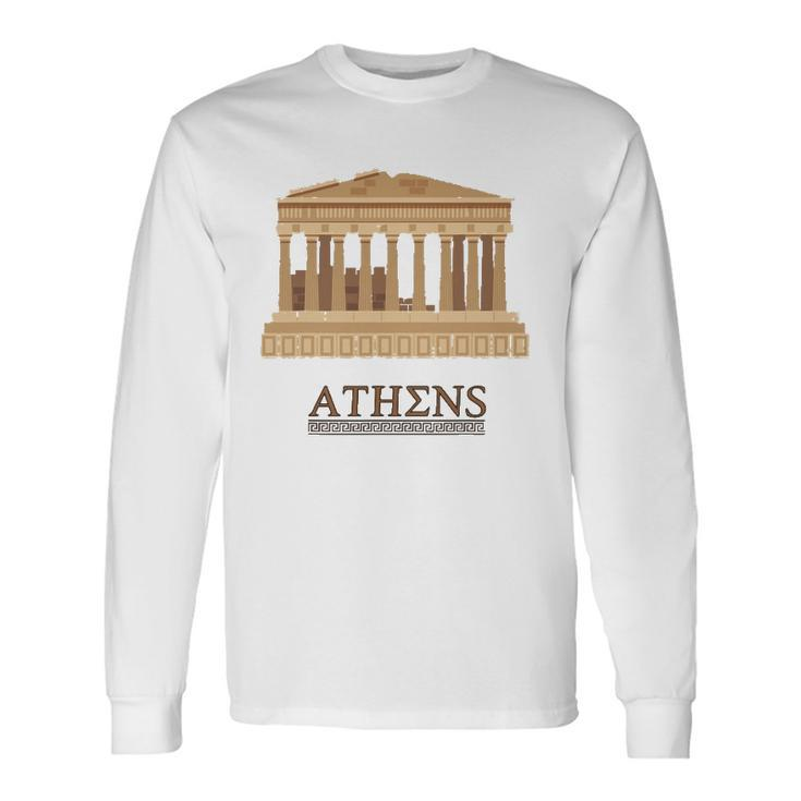 Greece Parthenonathens Souvenir Gif Long Sleeve T-Shirt T-Shirt