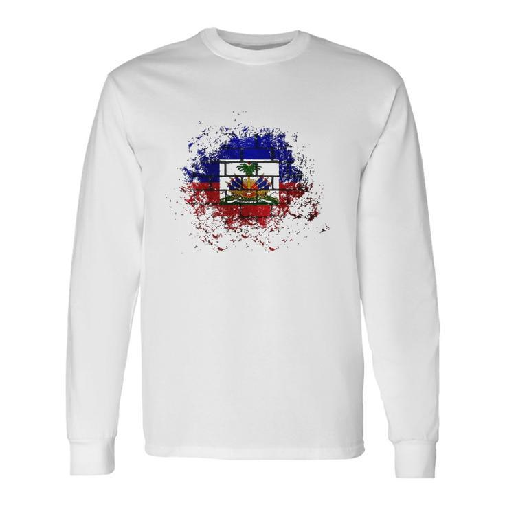 Haiti Haitian Flag Day Proud Country Love Ayiti Long Sleeve T-Shirt T-Shirt