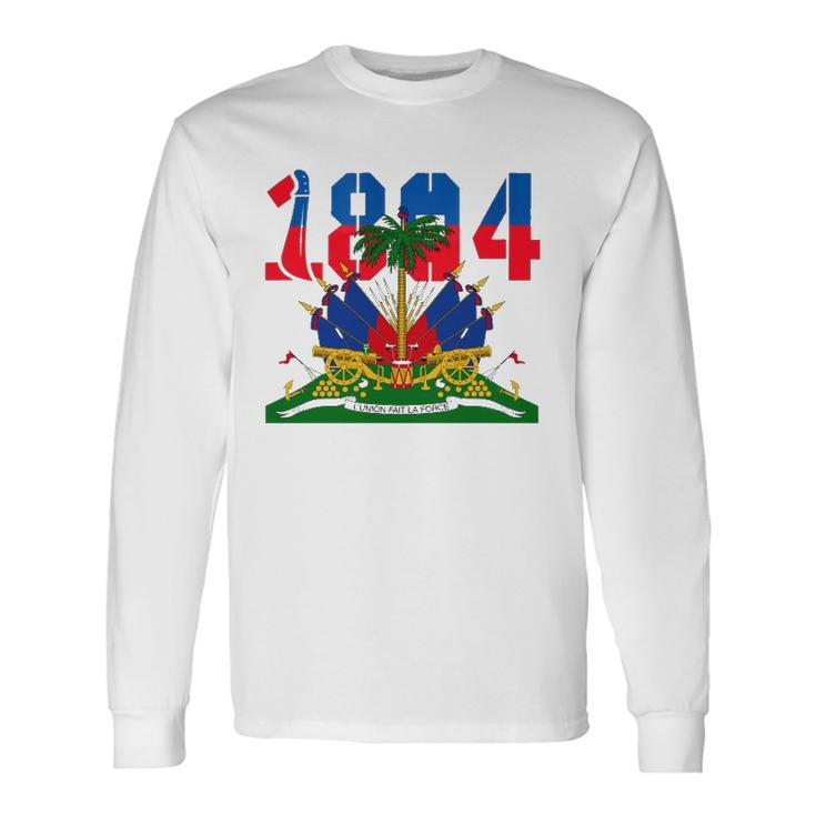 Haitian Revolution 1804 Flag Day Zip Long Sleeve T-Shirt T-Shirt