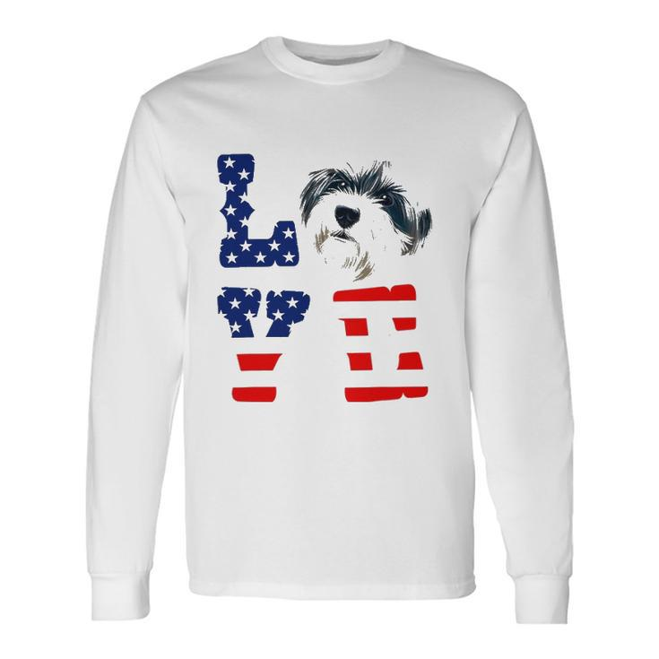 Havanese Love Dog American Flag 4Th Of July Usa Long Sleeve T-Shirt T-Shirt