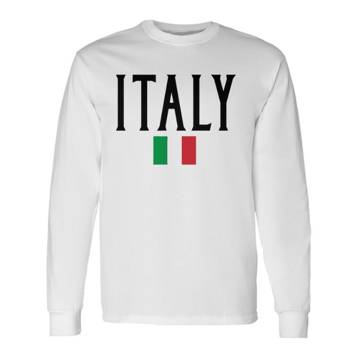 Italy Flag Vintage Black Text Festa Della Repubblica Long Sleeve T-Shirt T-Shirt