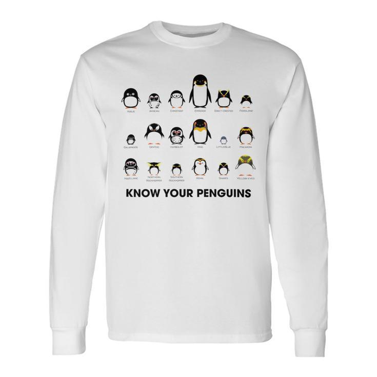 Know Your Penguins Unisex Long Sleeve