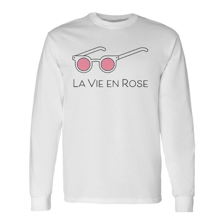 La Vie En Rose Pink Glasses Long Sleeve T-Shirt T-Shirt
