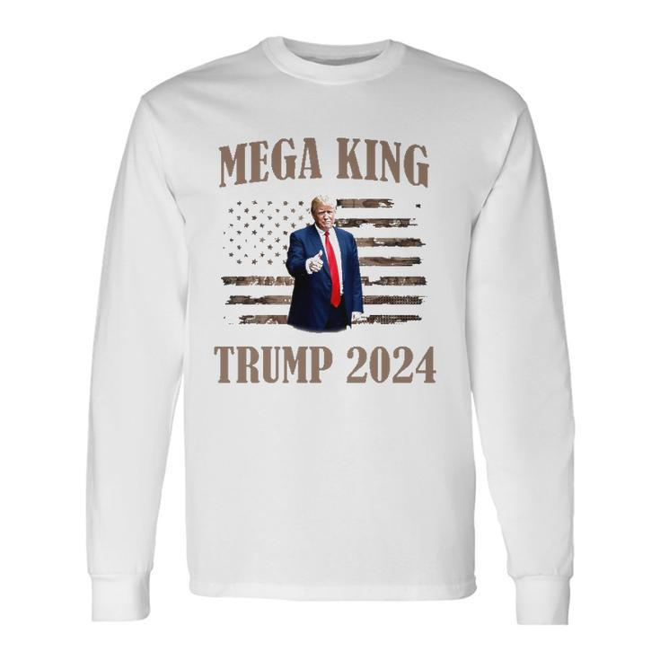 Mega King Mega King Trump 2024 Donald Trump Long Sleeve T-Shirt T-Shirt