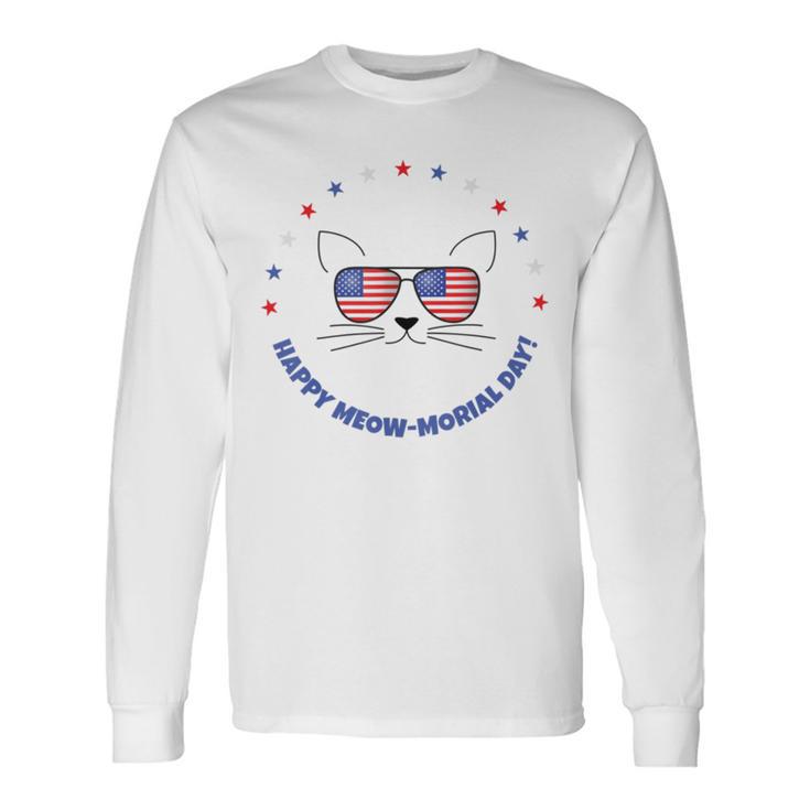 Memorial Day Cat Meowmorial Day V2 Unisex Long Sleeve