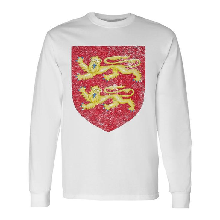 Normandy Coat Of Arms Flag France Norman Two Leopards Long Sleeve T-Shirt T-Shirt
