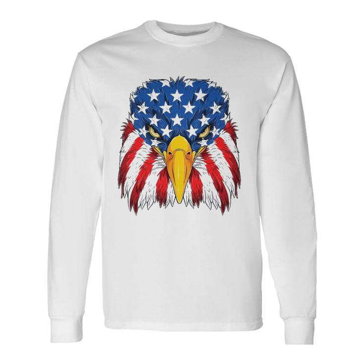 Patriotic Eagle 4Th Of July Usa American Flag Merica Kid Long Sleeve T-Shirt T-Shirt