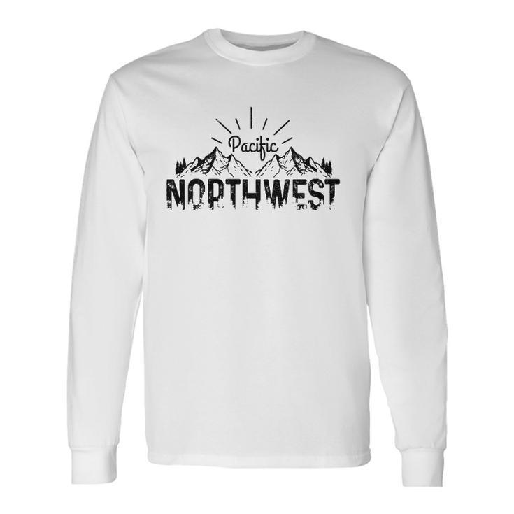 Pnw Pacific Northwest Vintage Oregon Washington Long Sleeve T-Shirt T-Shirt
