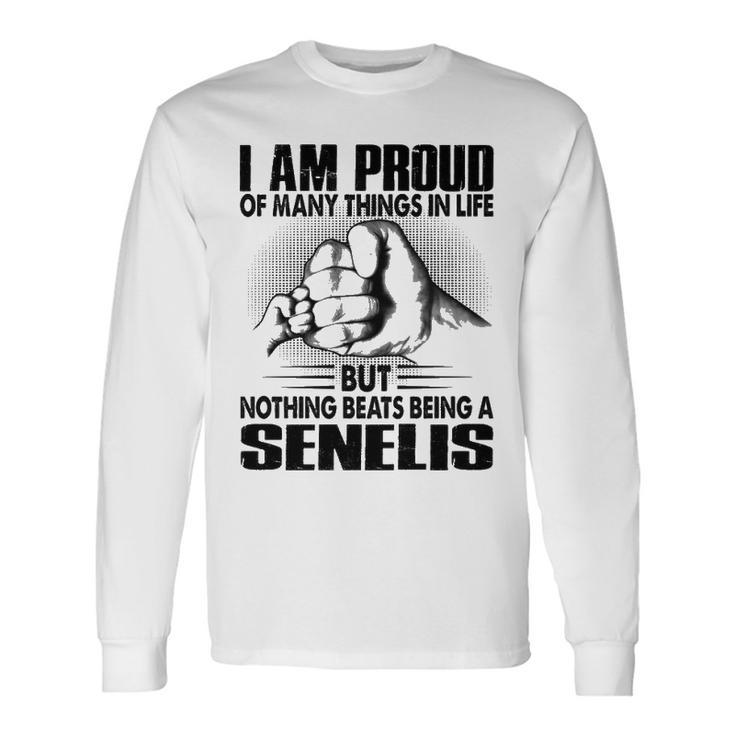 Senelis Grandpa Nothing Beats Being A Senelis Long Sleeve T-Shirt