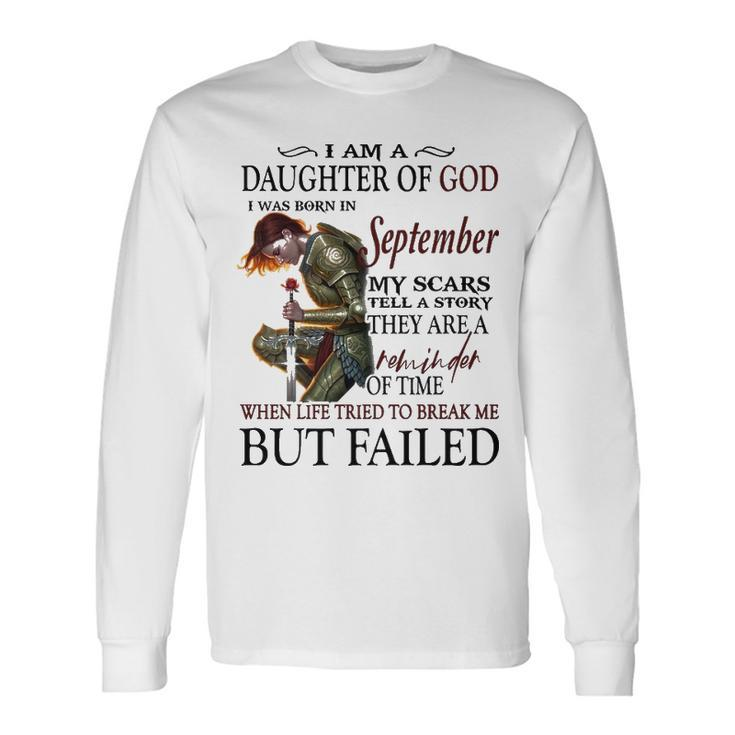 September Girl September Girl I Am A Daughter Of God Long Sleeve T-Shirt