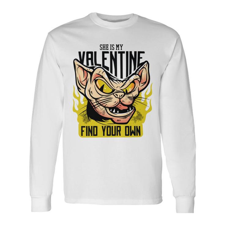 She Is My Valentine Cat Unisex Long Sleeve Gifts ideas