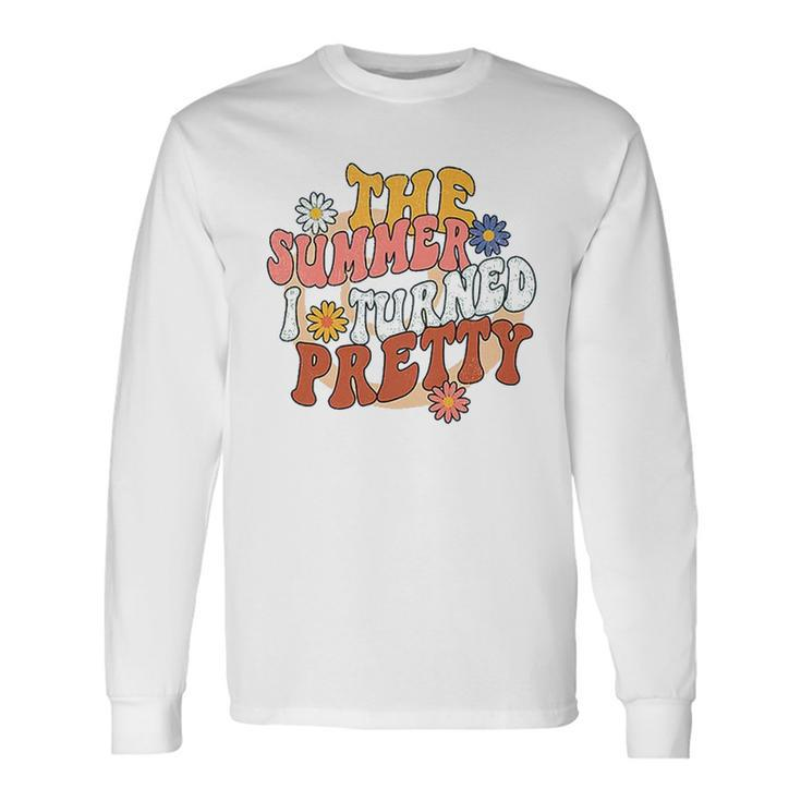 The Summer I Turned Pretty Flowers Daisy Retro Vintage Long Sleeve T-Shirt Gifts ideas