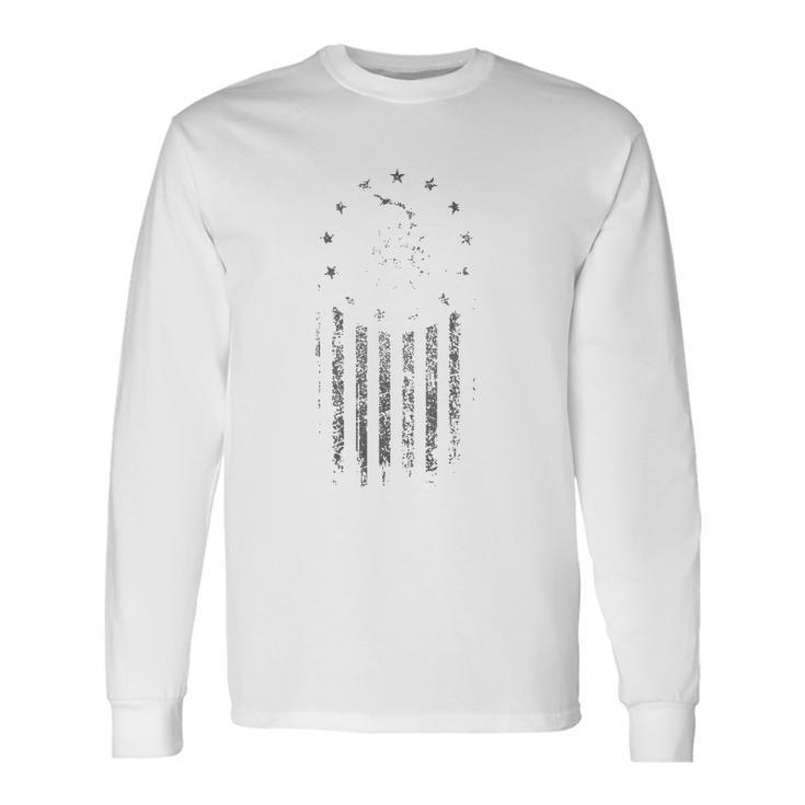 Tactical Black Gadsden Flag Snake Betsy Ross Stars Long Sleeve T-Shirt T-Shirt