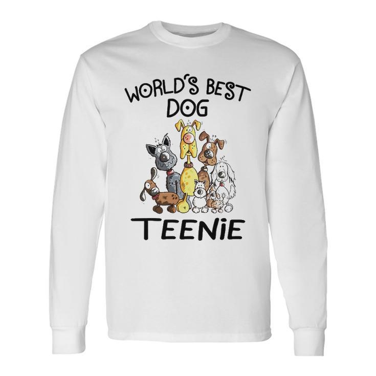 Teenie Grandma Worlds Best Dog Teenie Long Sleeve T-Shirt