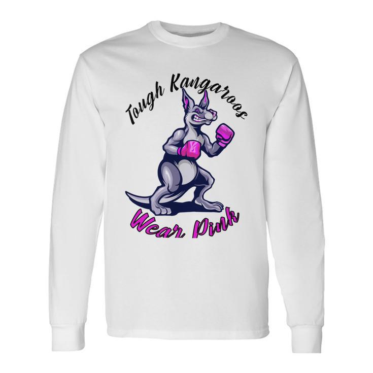 Tough Kangaroos Wear Pink In Support Of Breast Cancer Awareness Unisex Long Sleeve