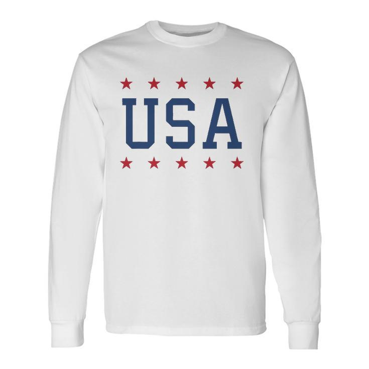 Usa Patriotic American Pride 4Th Of July Long Sleeve T-Shirt T-Shirt Gifts ideas