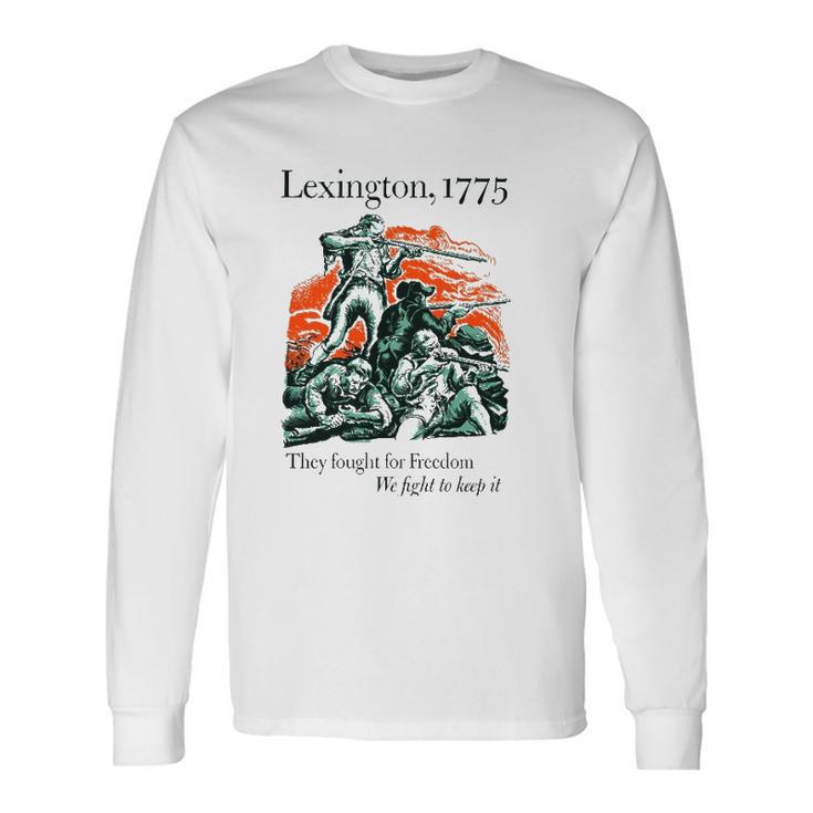 Usa Patriotic Vintage Battle Of Lexington Revolutionary War Long Sleeve T-Shirt T-Shirt