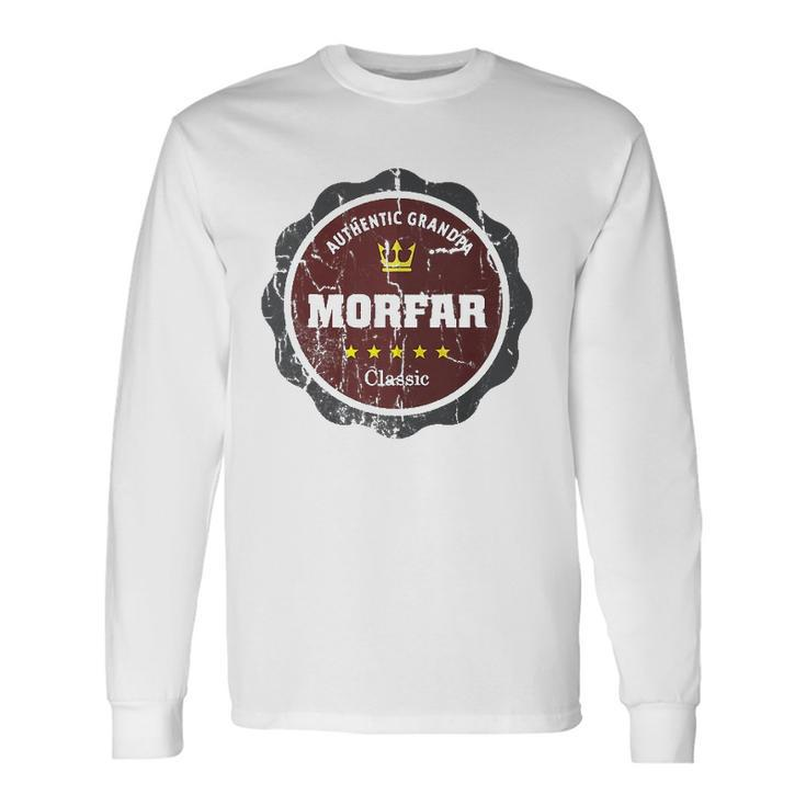 Vintage Morfar For Swedish Grandpa Long Sleeve T-Shirt